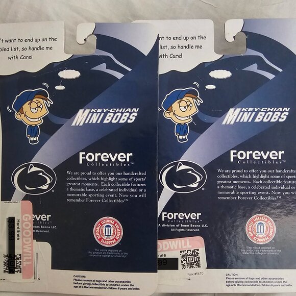 Coach JOE PA JOE PATERNO PennState 3” Mini Bobs Keychain Bobblehead MisprintRARE - Picture 2 of 6